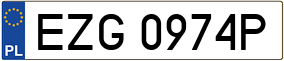 Trailer License Plate